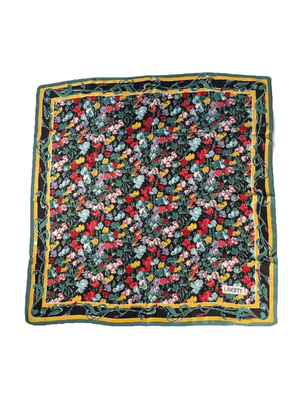Liberty of London Silk Scarf Vintage Floral Made in England